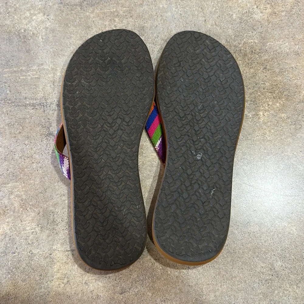 Women’s Reef Brown Sandals with Colorful Straps size 9 - Picture 5 of 6